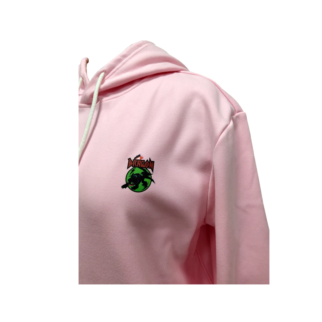 Women Sweatershirt in Compound Fleece with Kangroo Pocket at Front