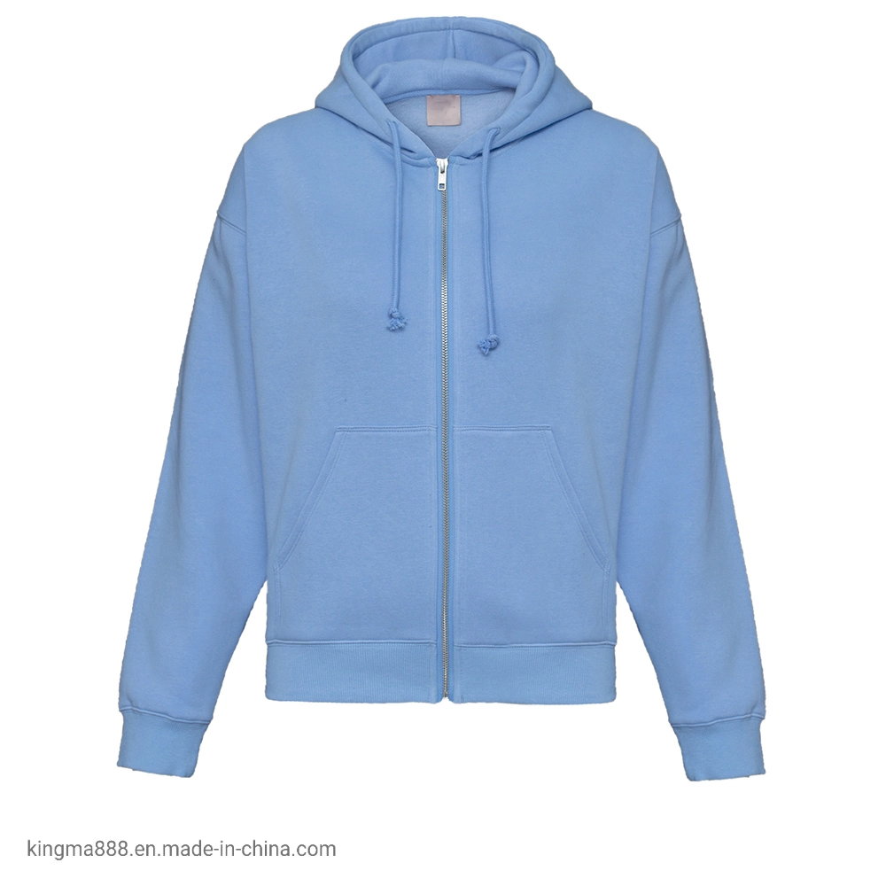 Full Zip Vintage High Quality Plain Hoody Heavyweight Hoodie