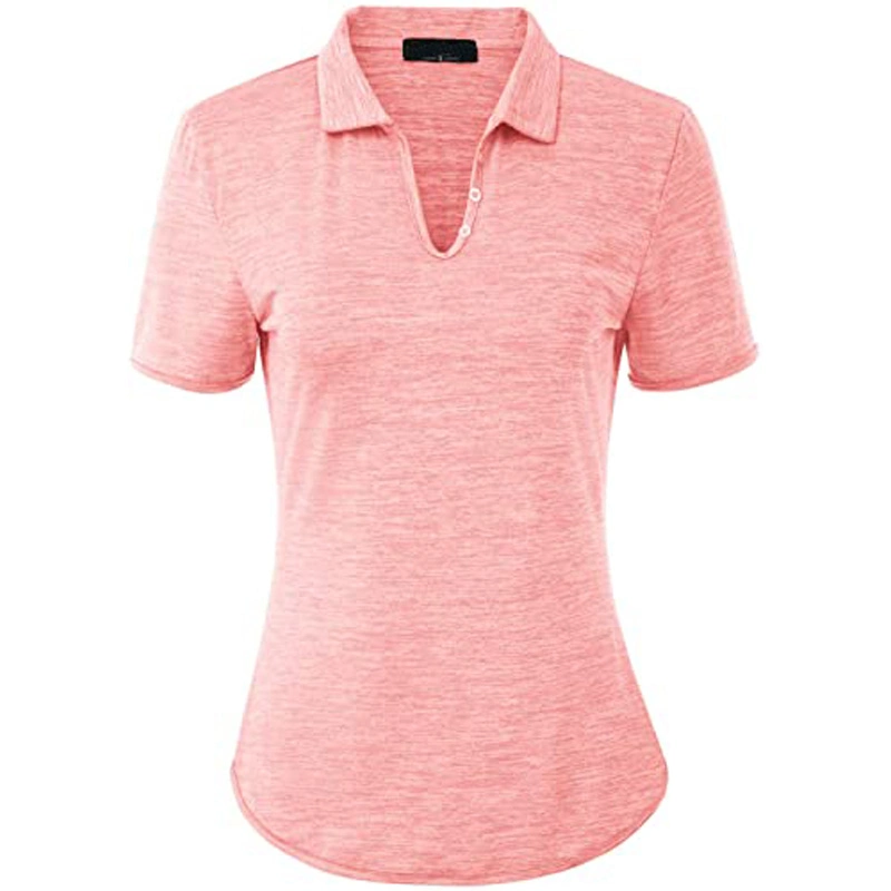 High Quality Breathable Spring Women Poly Polo Shirt