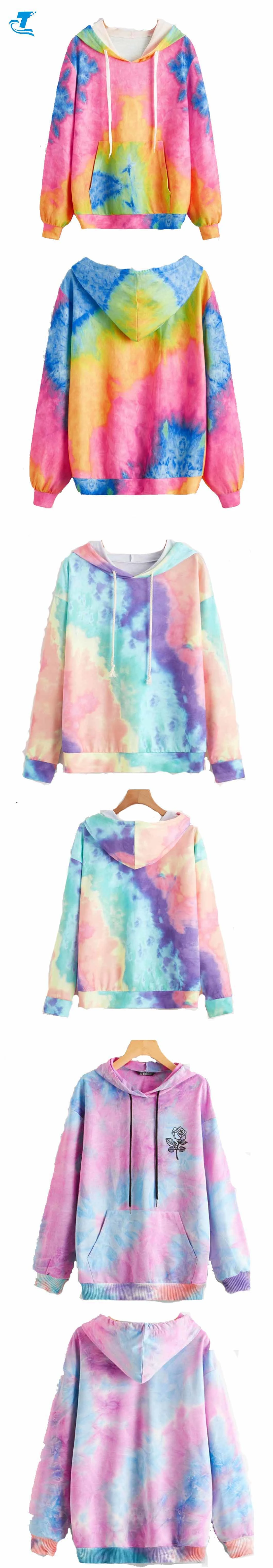 Summer&Spring Sublimation Print Custom Cotton Terry Women Hoodies Sweatershirt