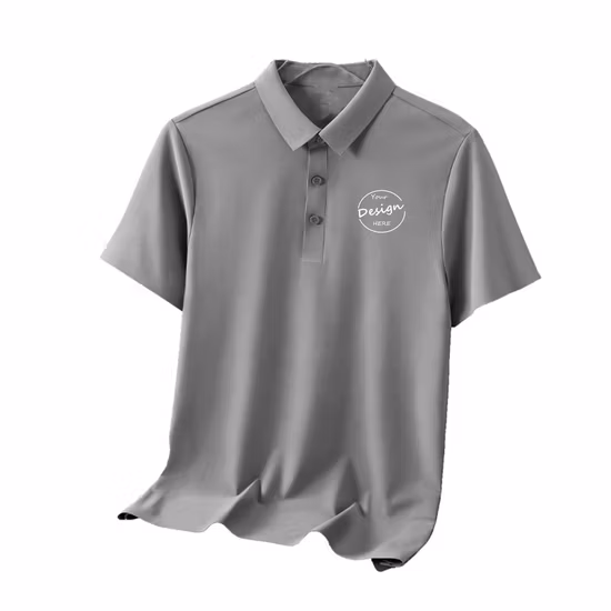 기업 의류 남성용 맞춤형 작업복 100% 면 짧은 소매 파란색 수 놓은 맞춤 골프 성능 폴로 셔츠